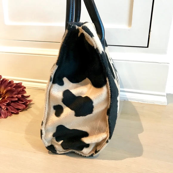 Animal print/ Cow print handbag vintage Cute and fun! - Picture 11 of 13
